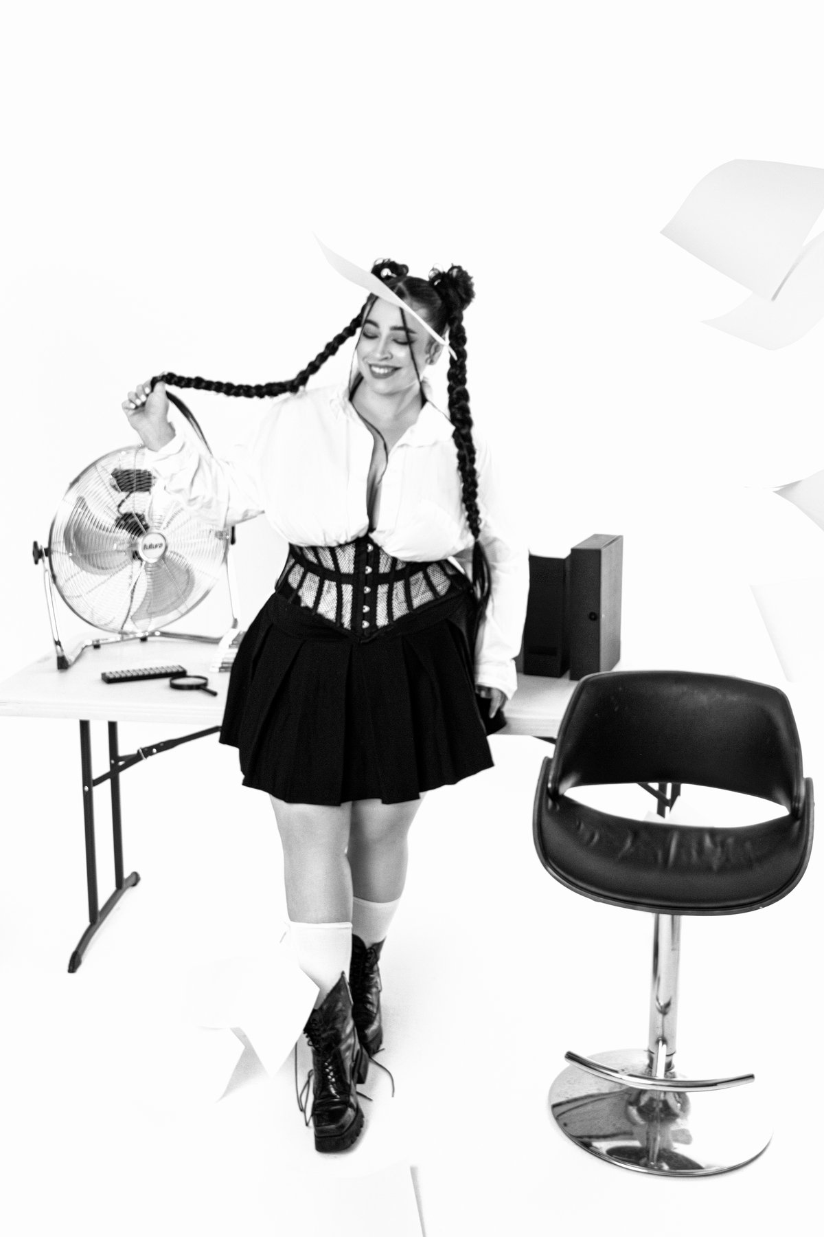 Fashion editorial — corset and movement studio by Mariya Harley London
