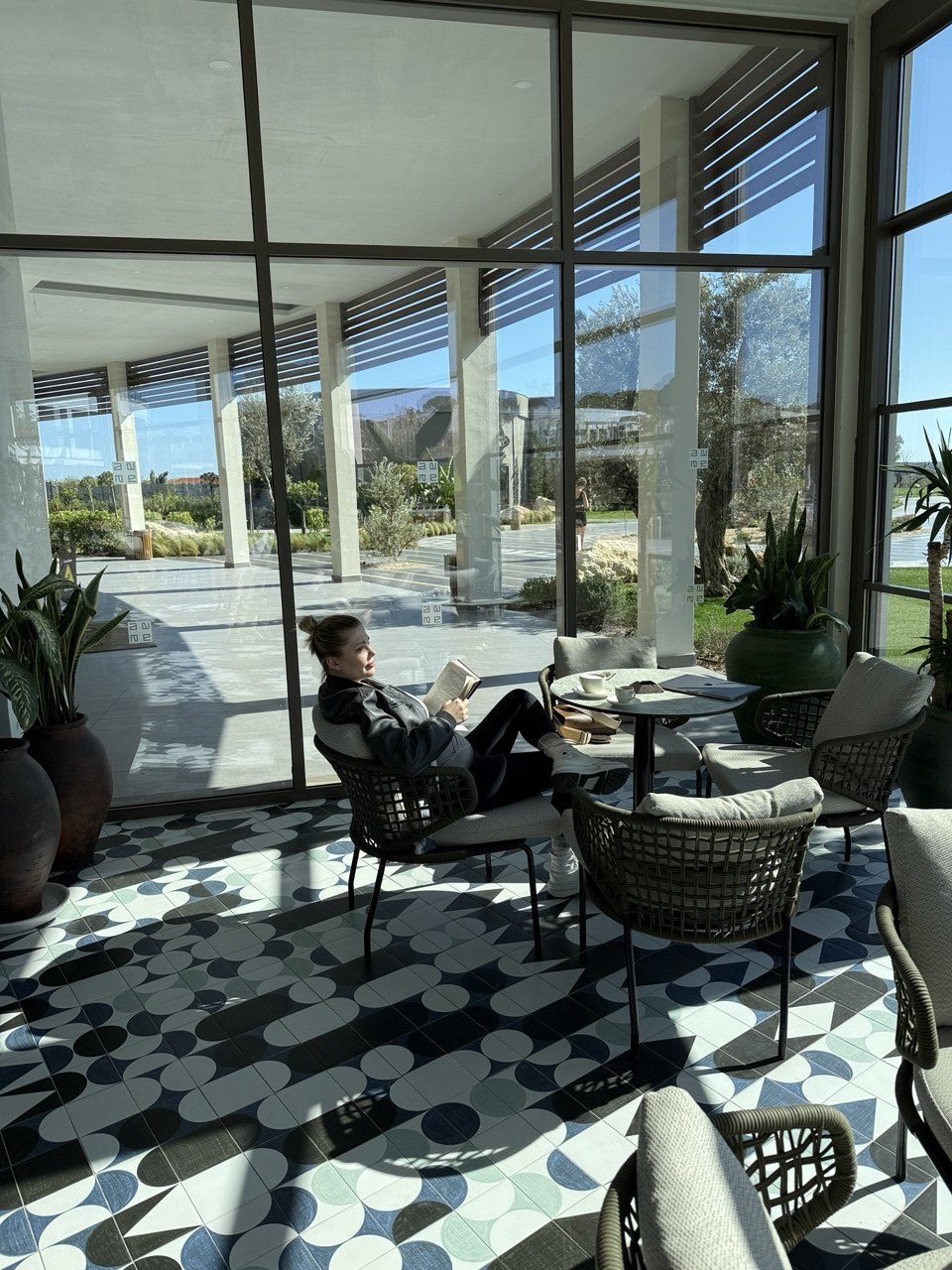 Luxury hotel balcony at evening — hotel content residency results
